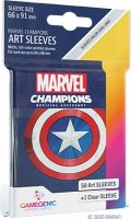 Marvel Champions : Sachet de 50 protge-cartes Captain America 66 x 91 mm (Standard)