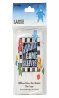 100 Board Game Sleeves : Clear Large 59x92mm